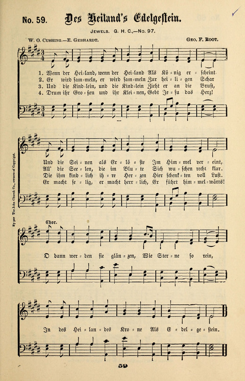 Evangeliums-Lieder 1 und 2: (Gospel Hymns) mit deutschen Kernliedern page 59