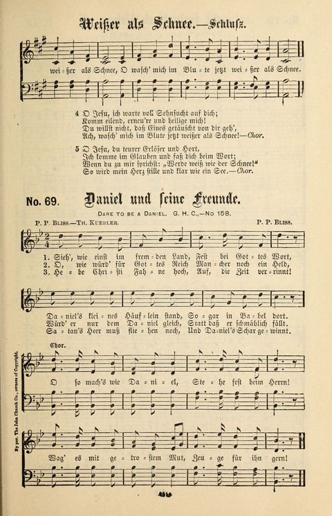 Evangeliums-Lieder 1 und 2: (Gospel Hymns) mit deutschen Kernliedern page 69