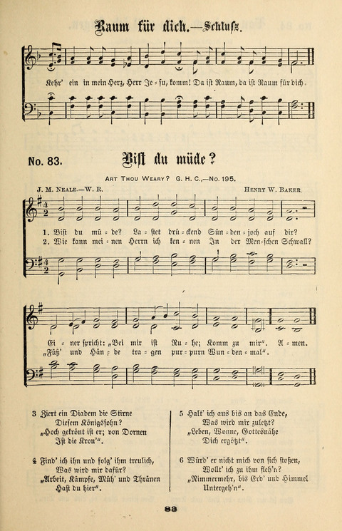 Evangeliums-Lieder 1 und 2: (Gospel Hymns) mit deutschen Kernliedern page 83
