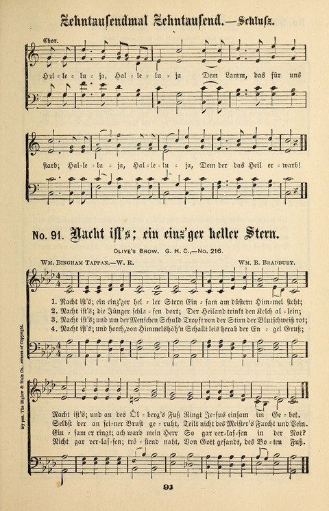 Evangeliums-Lieder 1 und 2: (Gospel Hymns) mit deutschen Kernliedern page 91
