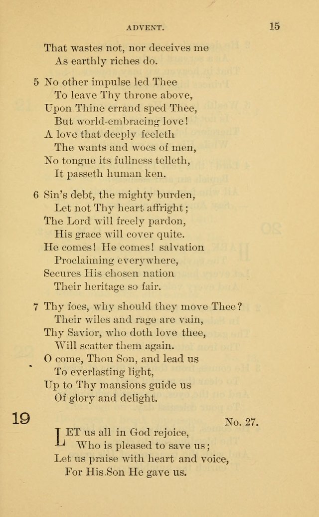 Evangelical Lutheran Hymnal page 15