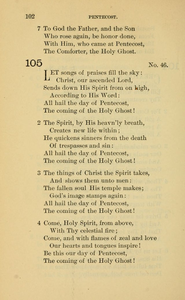 Evangelical Lutheran Hymnal. 9th ed. page 102