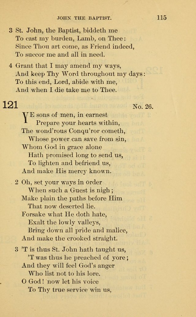 Evangelical Lutheran Hymnal. 9th ed. page 115
