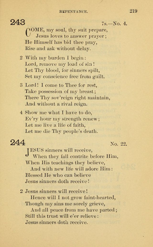 Evangelical Lutheran Hymnal. 9th ed. page 219
