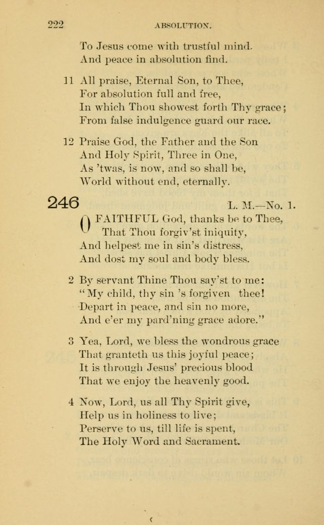 Evangelical Lutheran Hymnal. 9th ed. page 222