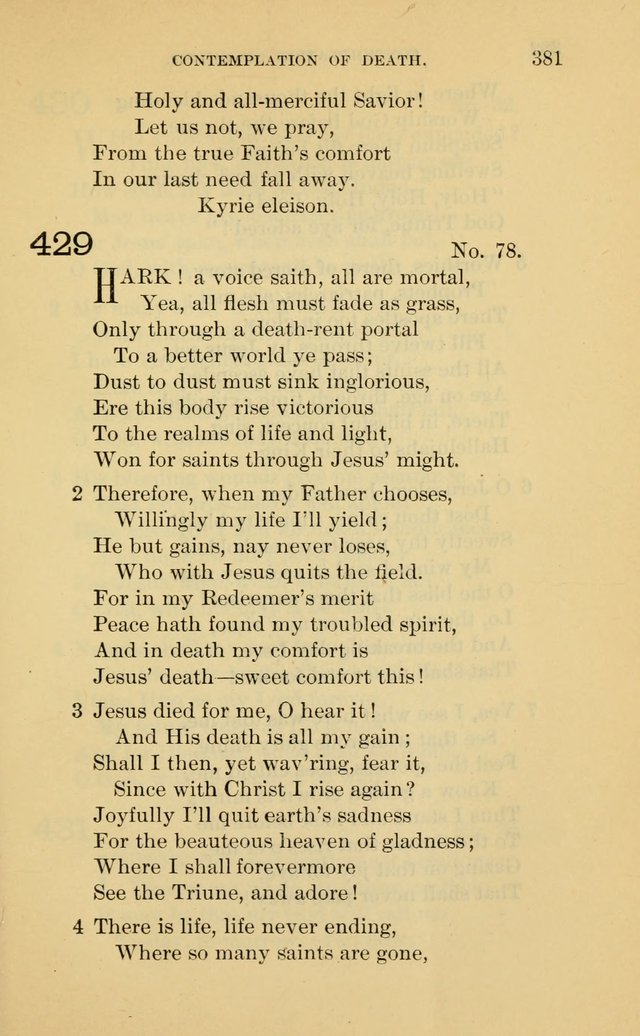 Evangelical Lutheran Hymnal. 9th ed. page 381