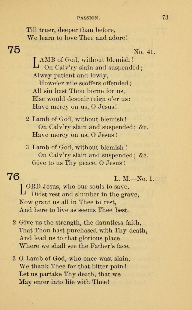 Evangelical Lutheran Hymnal. 9th ed. page 73