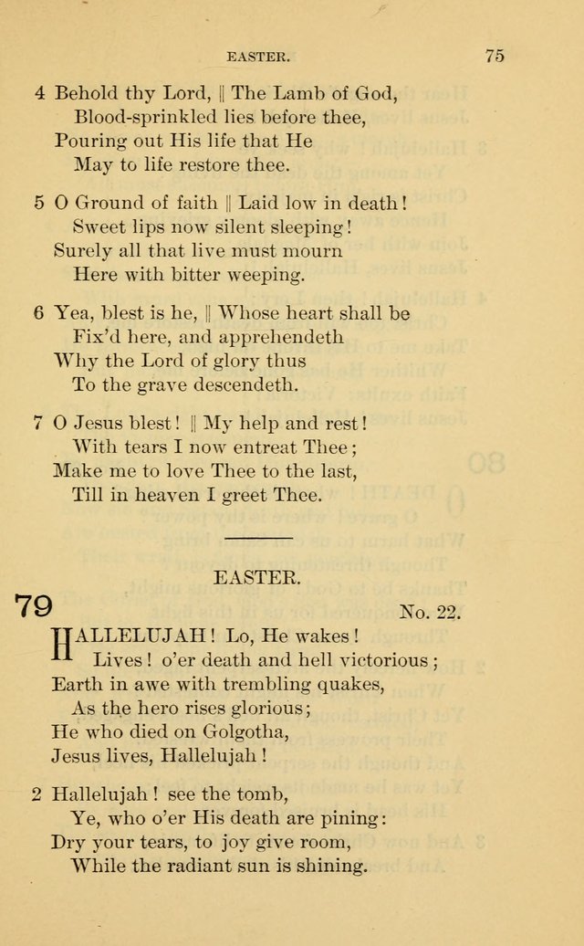 Evangelical Lutheran Hymnal. 9th ed. page 75