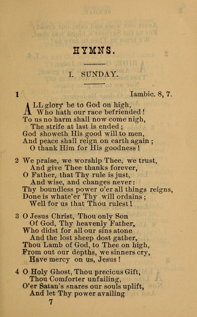 Evangelical Lutheran hymn-book page 28