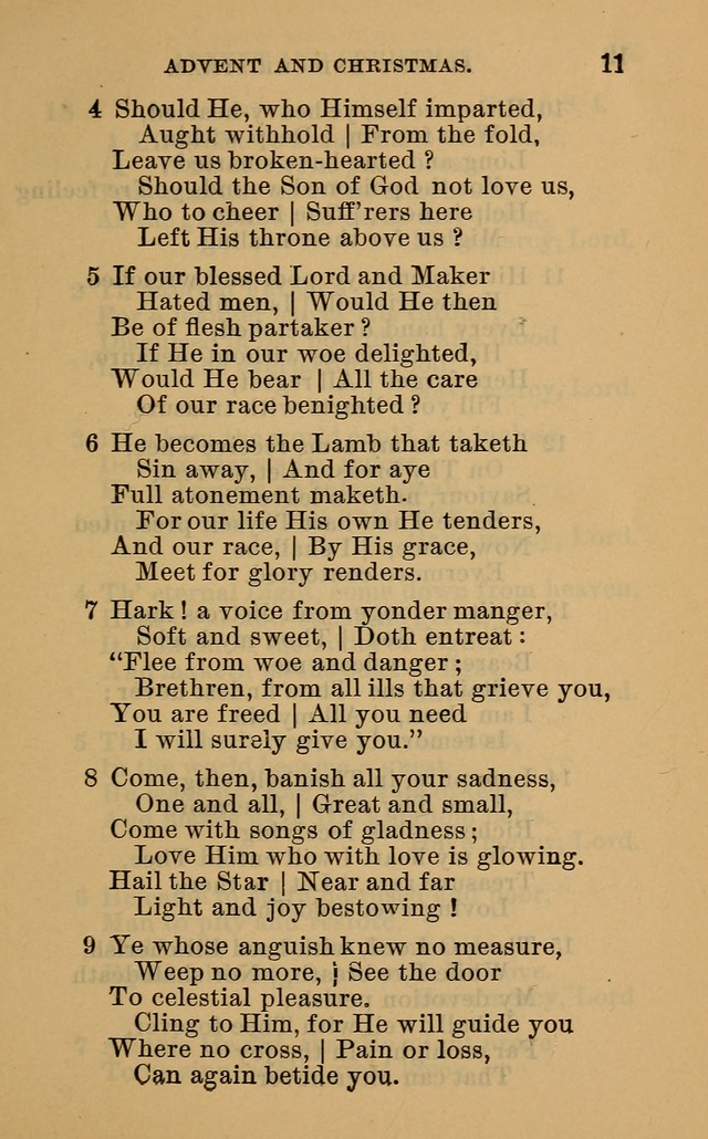 Evangelical Lutheran hymn-book page 38