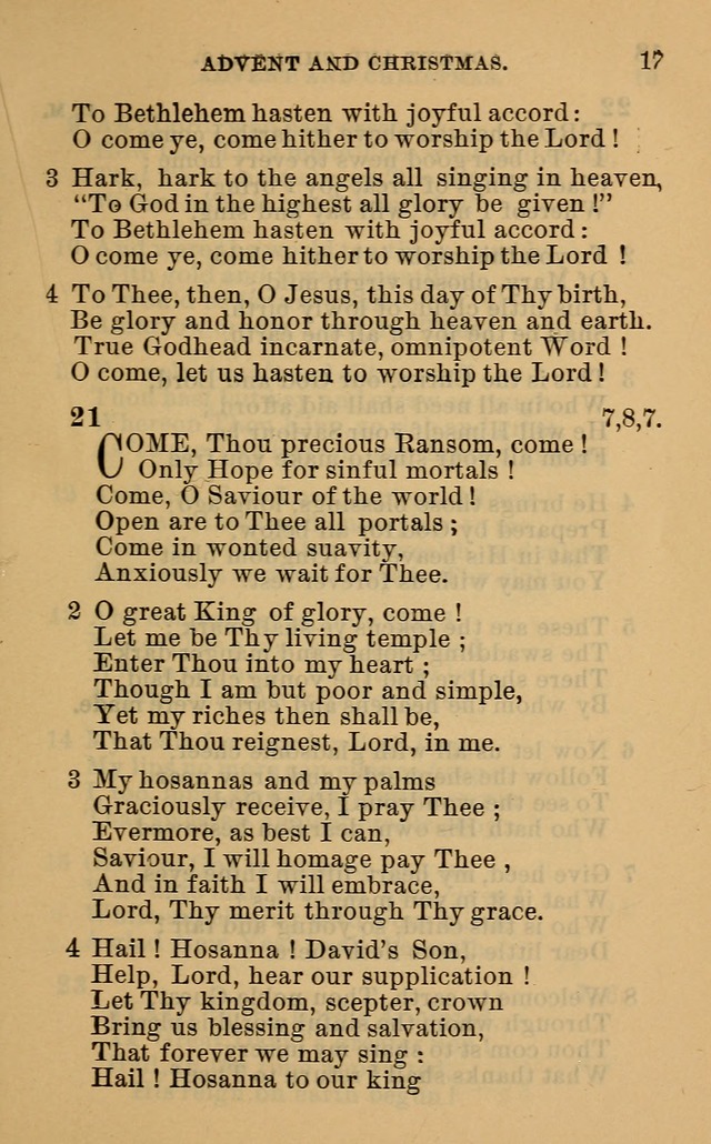 Evangelical Lutheran hymn-book page 44