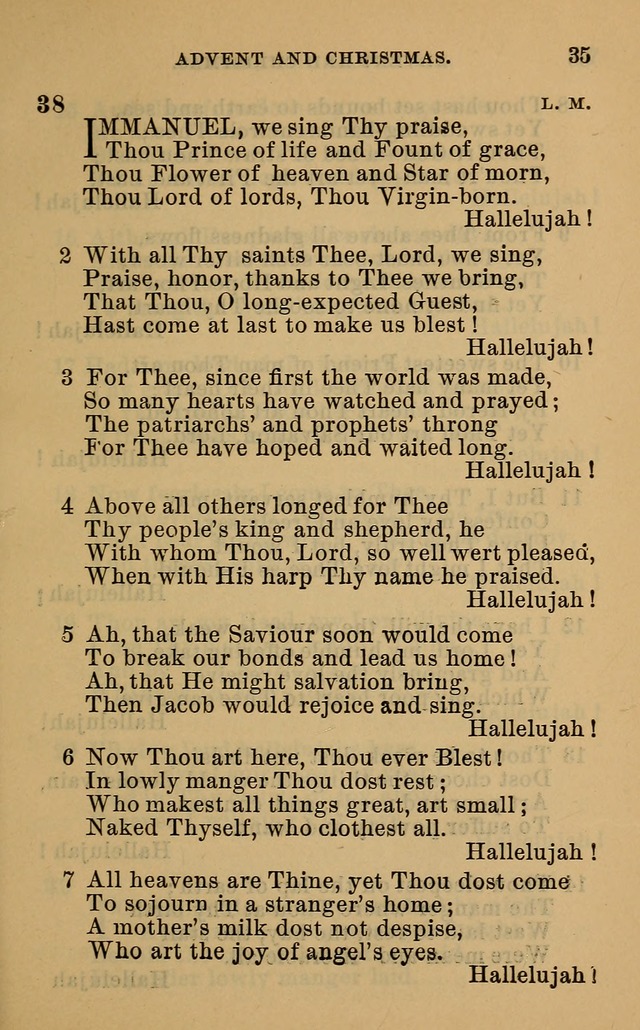 Evangelical Lutheran hymn-book page 62