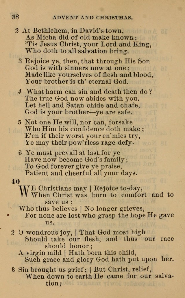 Evangelical Lutheran hymn-book page 65