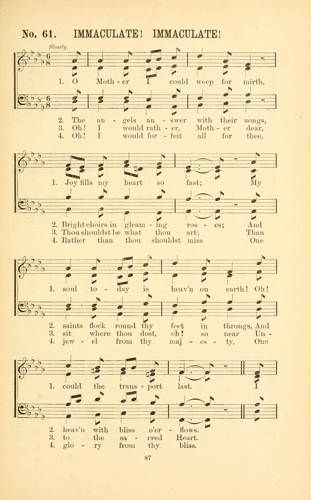 English and Latin Hymns, or Harmonies to Part I of the Roman Hymnal: for the Use of Congregations, Schools, Colleges, and Choirs page 100