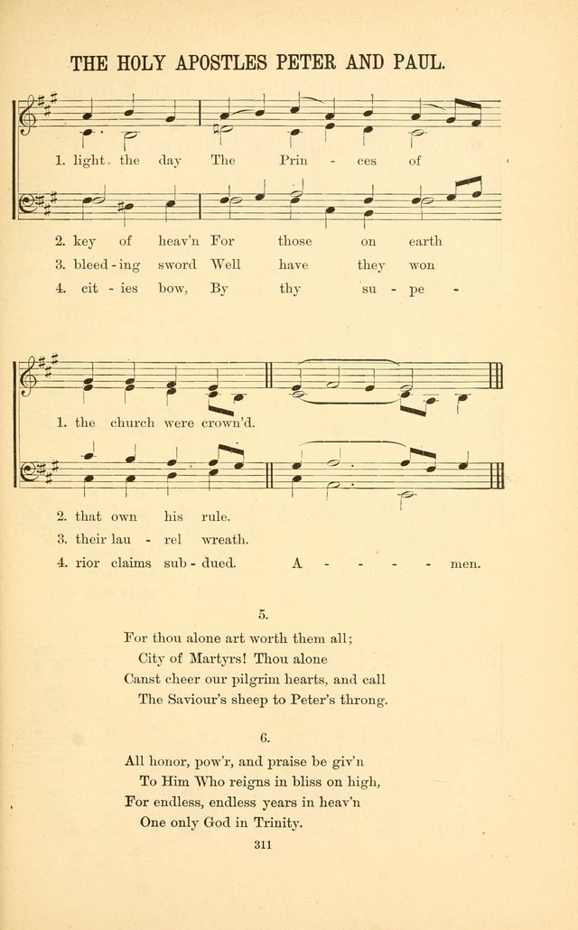 English and Latin Hymns, or Harmonies to Part I of the Roman Hymnal: for the Use of Congregations, Schools, Colleges, and Choirs page 324
