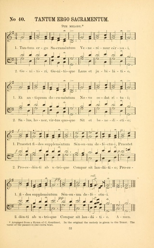 English and Latin Hymns, or Harmonies to Part I of the Roman Hymnal: for the Use of Congregations, Schools, Colleges, and Choirs page 66
