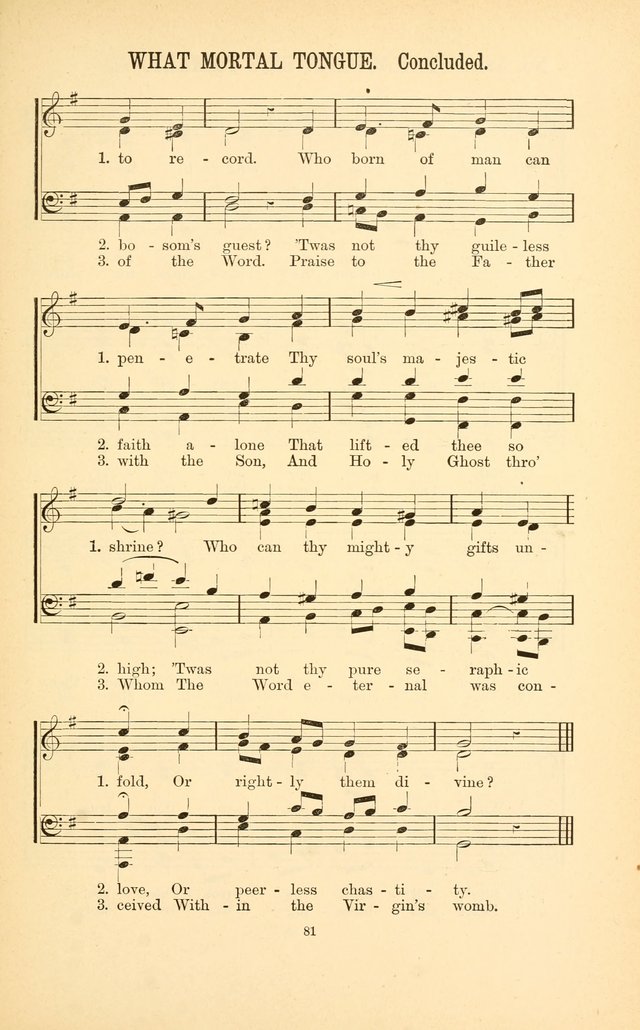 English and Latin Hymns, or Harmonies to Part I of the Roman Hymnal: for the Use of Congregations, Schools, Colleges, and Choirs page 94