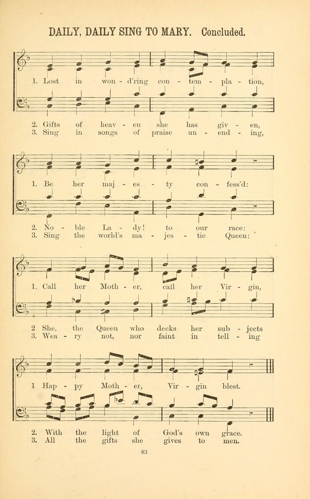 English and Latin Hymns, or Harmonies to Part I of the Roman Hymnal: for the Use of Congregations, Schools, Colleges, and Choirs page 96