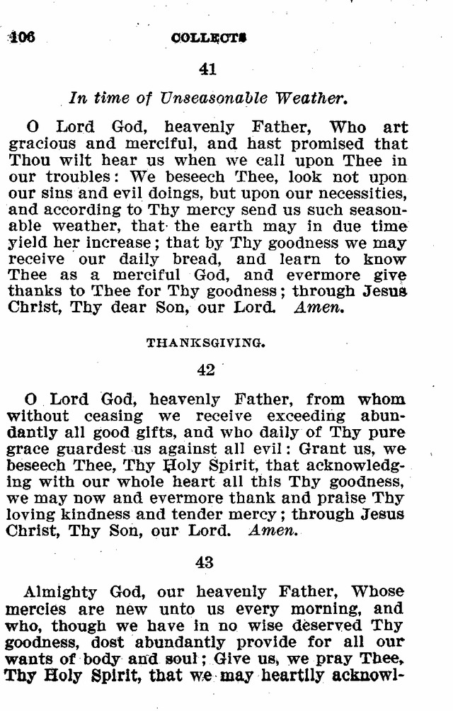 Evangelical Lutheran Hymn-book page 106