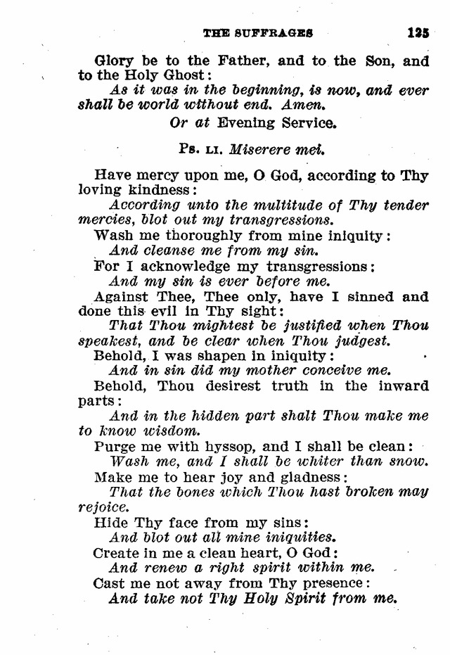 Evangelical Lutheran Hymn-book page 125