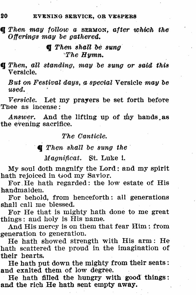 Evangelical Lutheran Hymn-book page 20