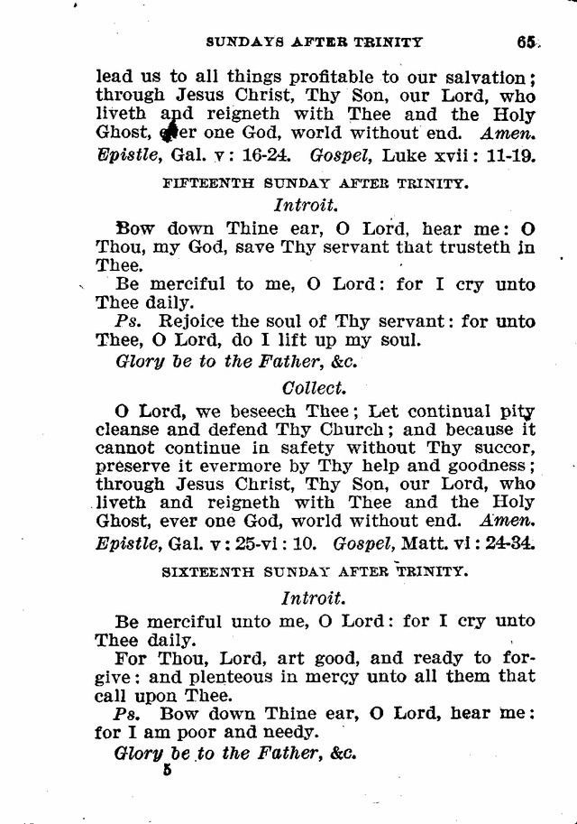 Evangelical Lutheran Hymn-book page 65