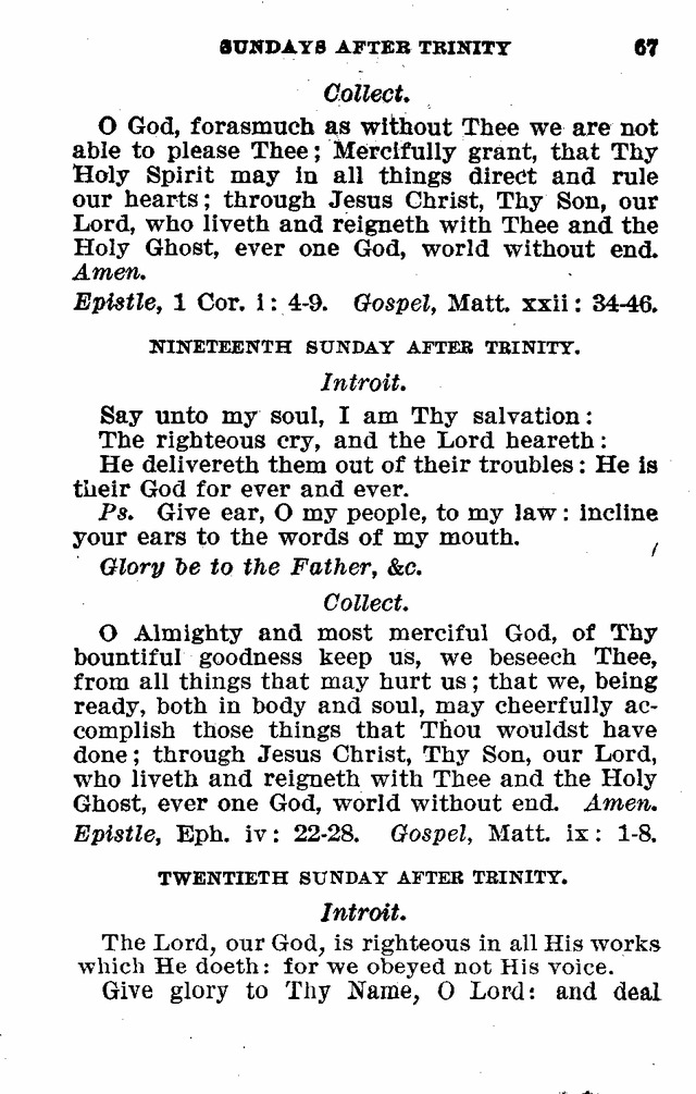 Evangelical Lutheran Hymn-book page 67