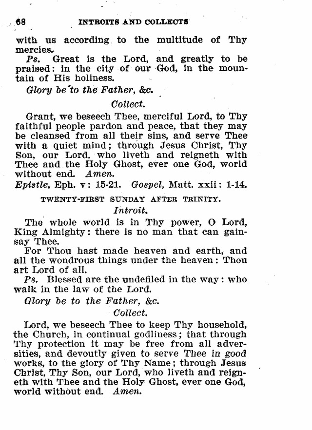 Evangelical Lutheran Hymn-book page 68