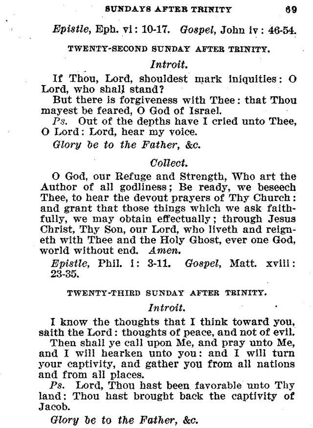 Evangelical Lutheran Hymn-book page 69