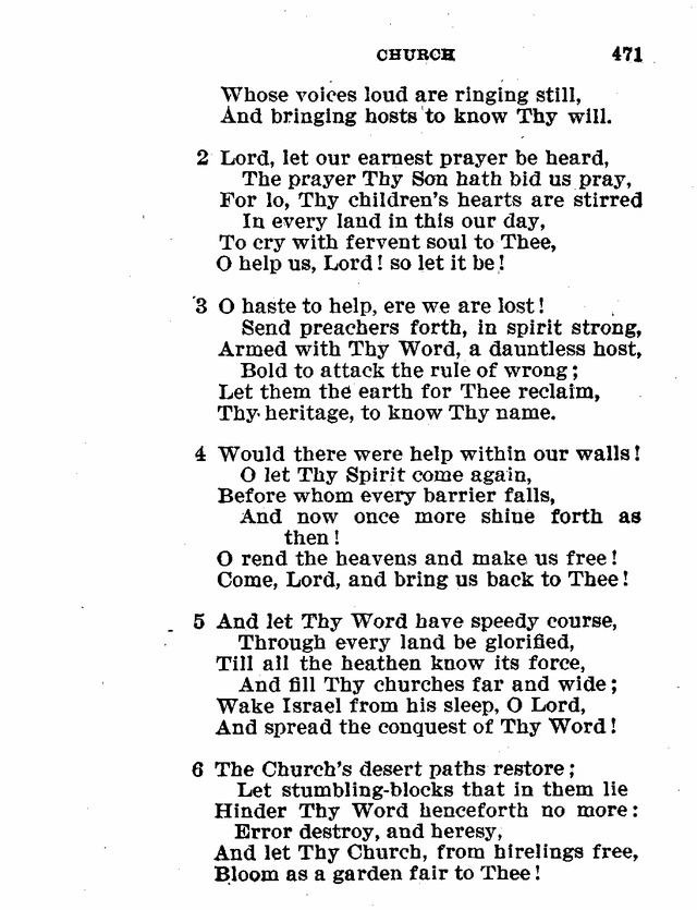 Evangelical Lutheran Hymn-book page 699