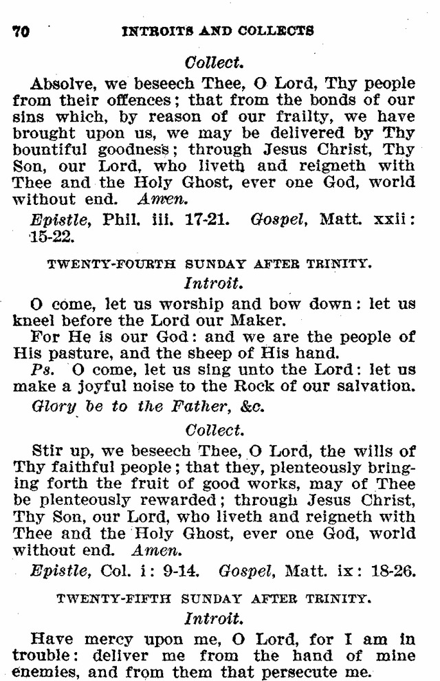 Evangelical Lutheran Hymn-book page 70
