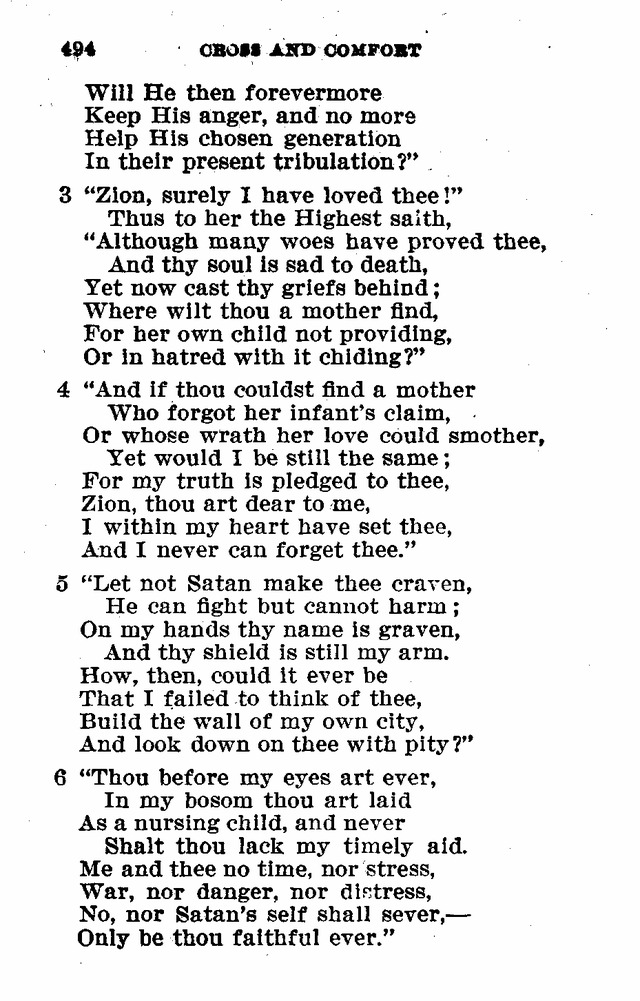 Evangelical Lutheran Hymn-book page 722