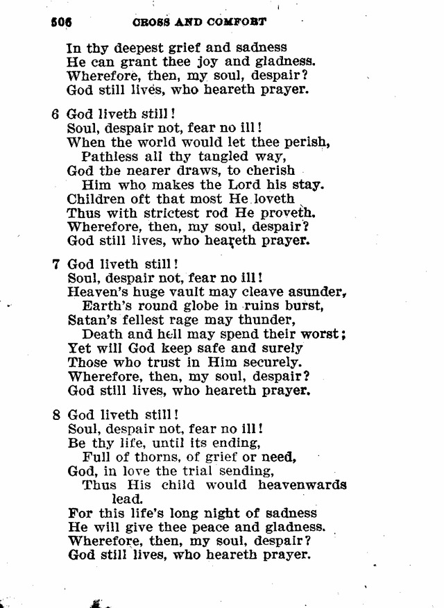Evangelical Lutheran Hymn-book page 734