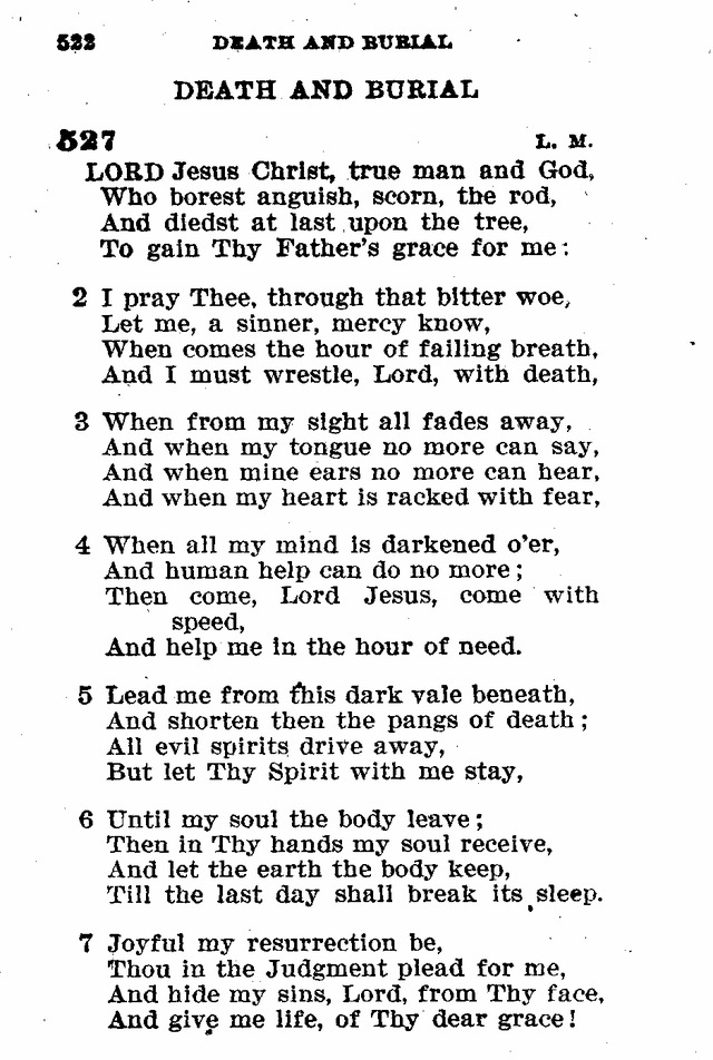 Evangelical Lutheran Hymn-book page 750