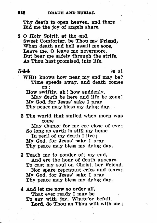 Evangelical Lutheran Hymn-book page 766