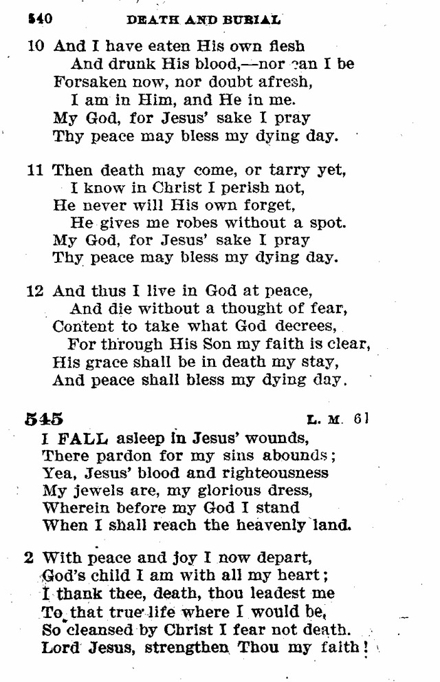 Evangelical Lutheran Hymn-book page 768