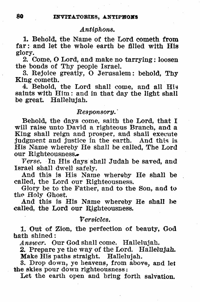 Evangelical Lutheran Hymn-book page 80