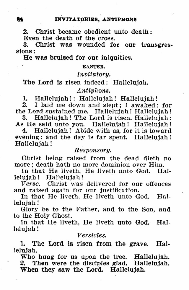 Evangelical Lutheran Hymn-book page 84