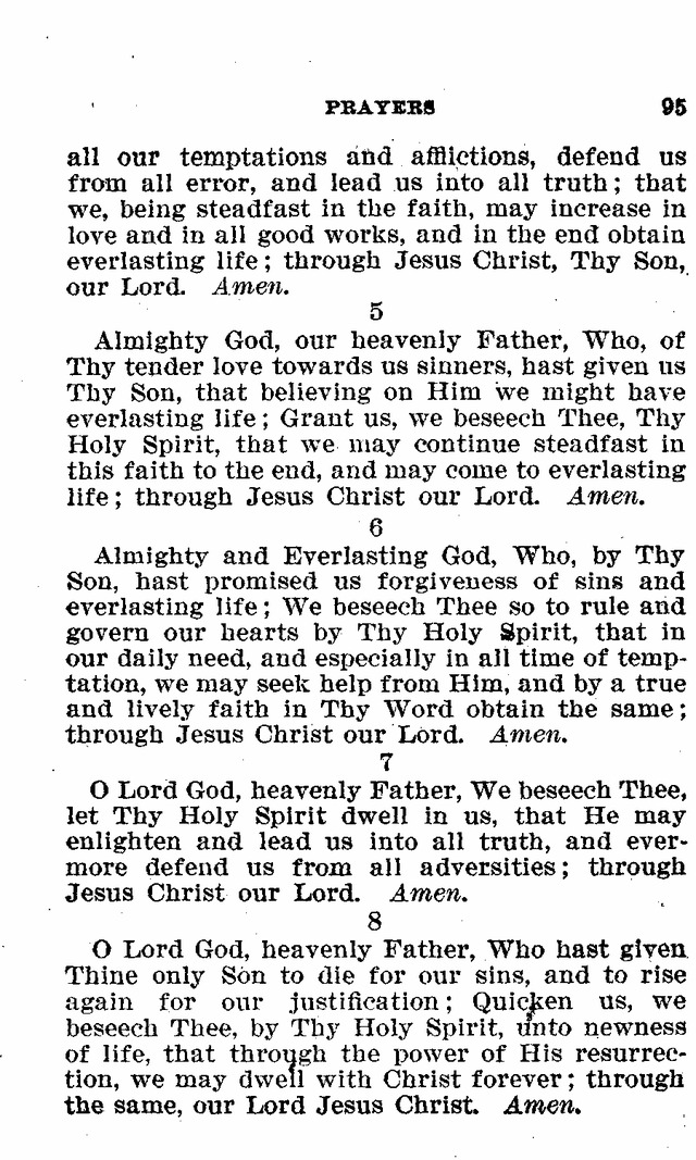 Evangelical Lutheran Hymn-book page 95