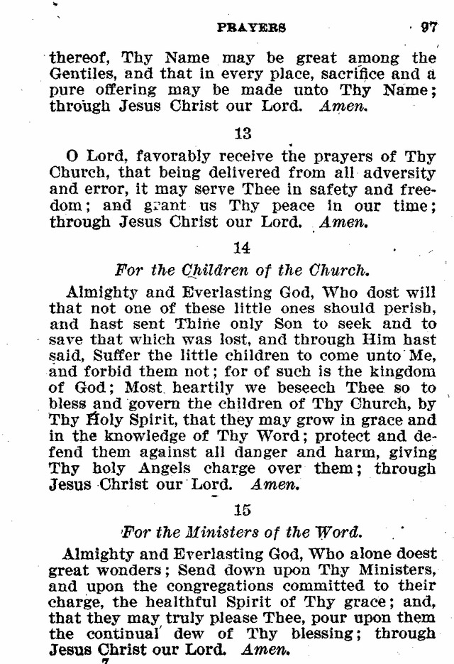 Evangelical Lutheran Hymn-book page 97