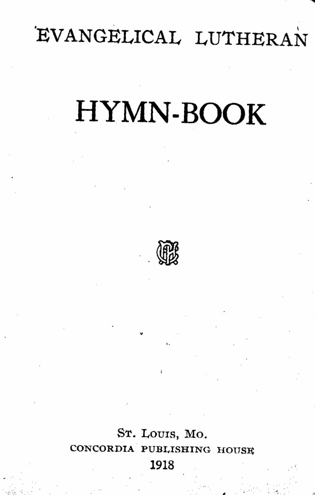 Evangelical Lutheran Hymn-book page i