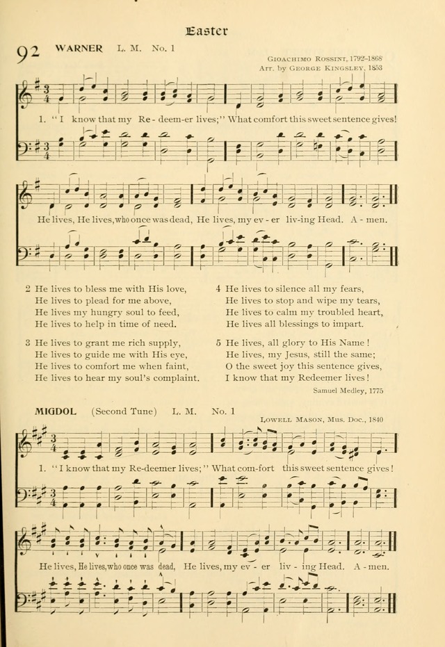 Evangelical Lutheran hymnal: with music page 154