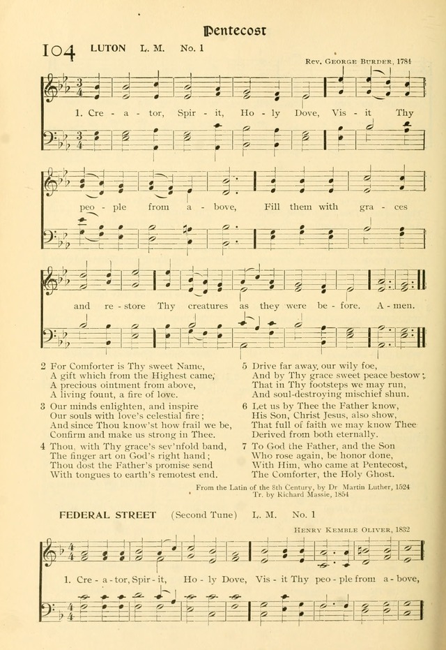 Evangelical Lutheran hymnal: with music page 165