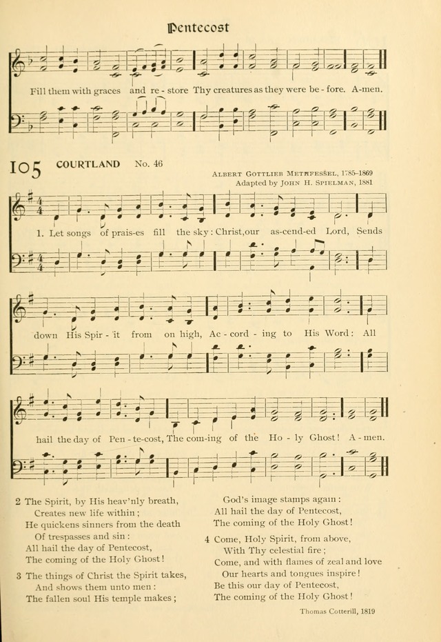 Evangelical Lutheran hymnal: with music page 166