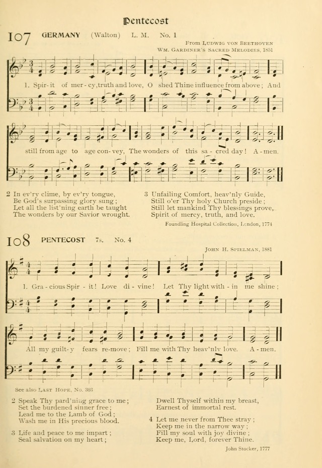 Evangelical Lutheran hymnal: with music page 168