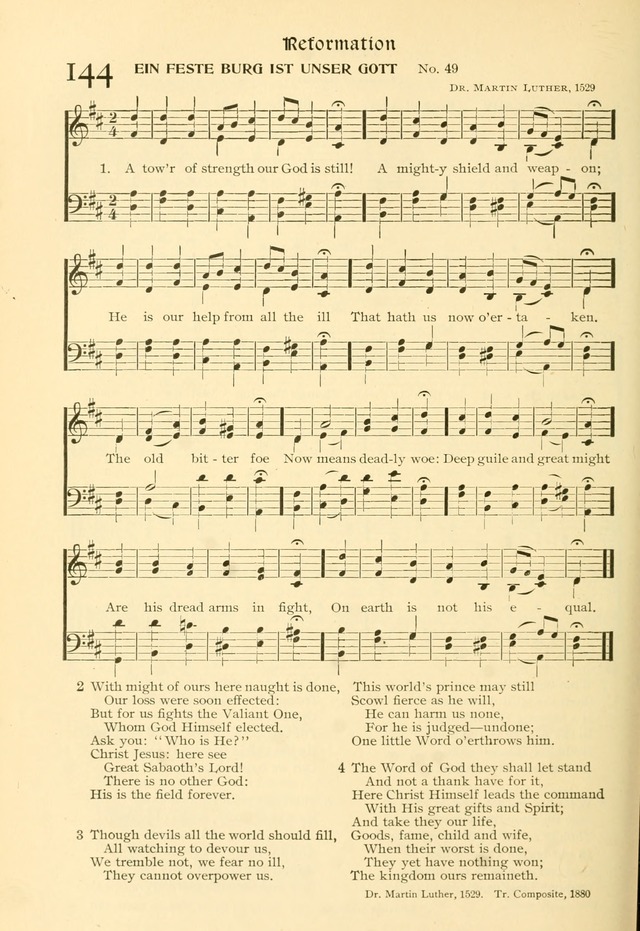 Evangelical Lutheran hymnal: with music page 199