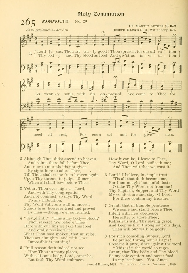 Evangelical Lutheran hymnal: with music page 295