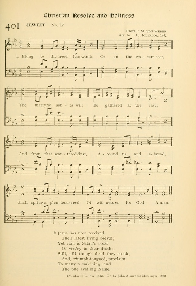 Evangelical Lutheran hymnal: with music page 406