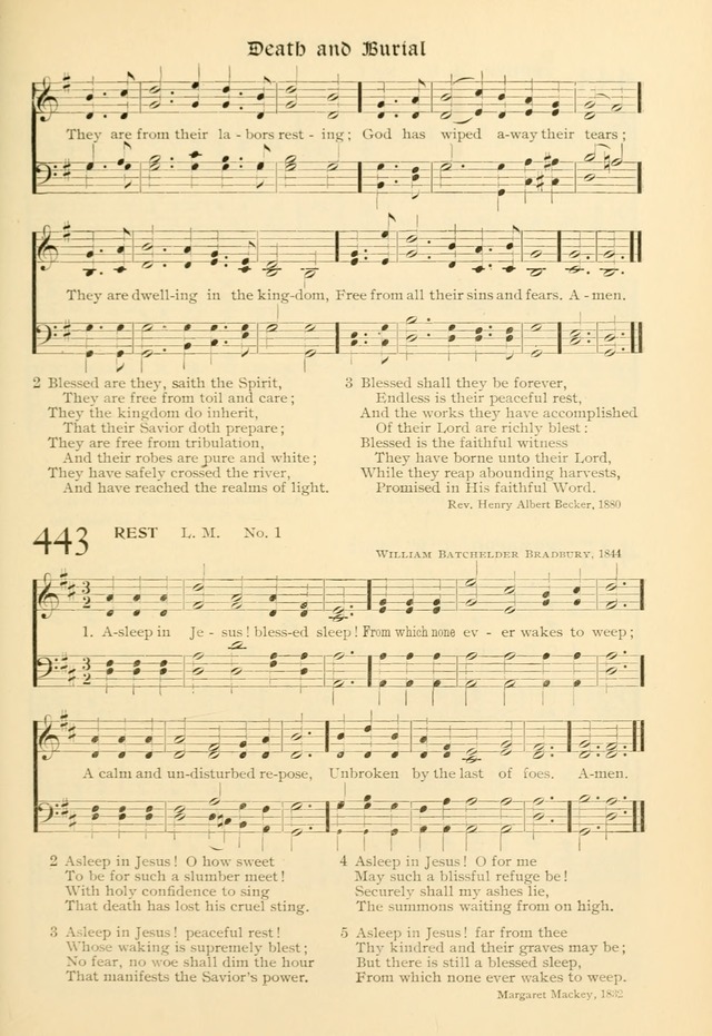 Evangelical Lutheran hymnal: with music page 444