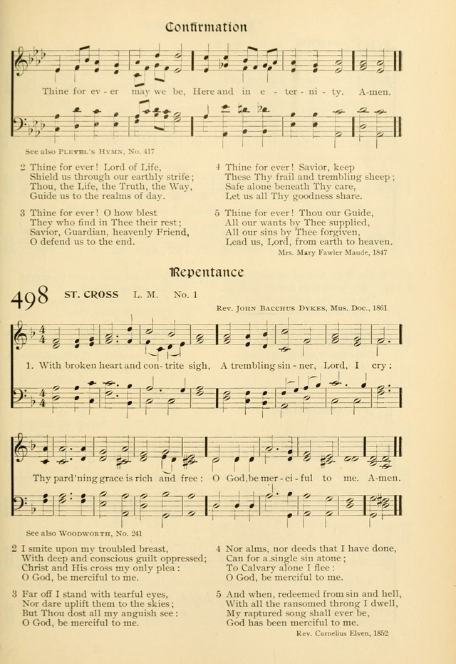 Evangelical Lutheran hymnal: with music page 492
